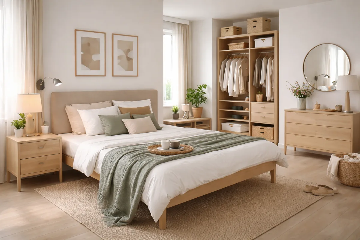 Idées pratiques pour une chambre fonctionnelle au quotidien